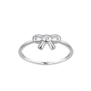 Sterling Silver Bow Ring. Size 6. New.